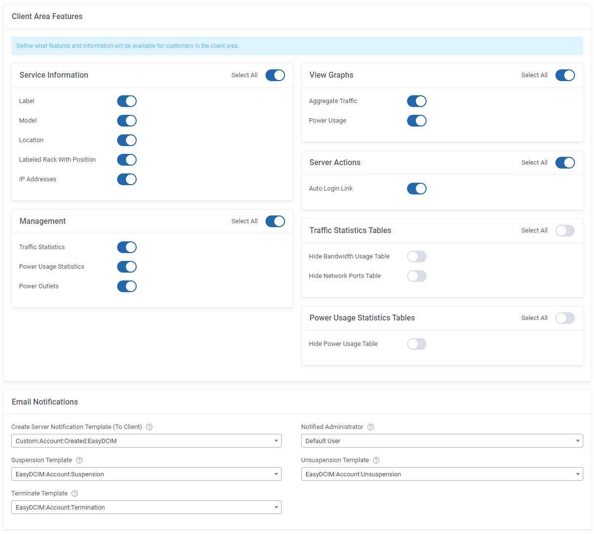 Client Portal Features and Email Notifications: HostBill Colocation Module - EasyDCIM Documentation