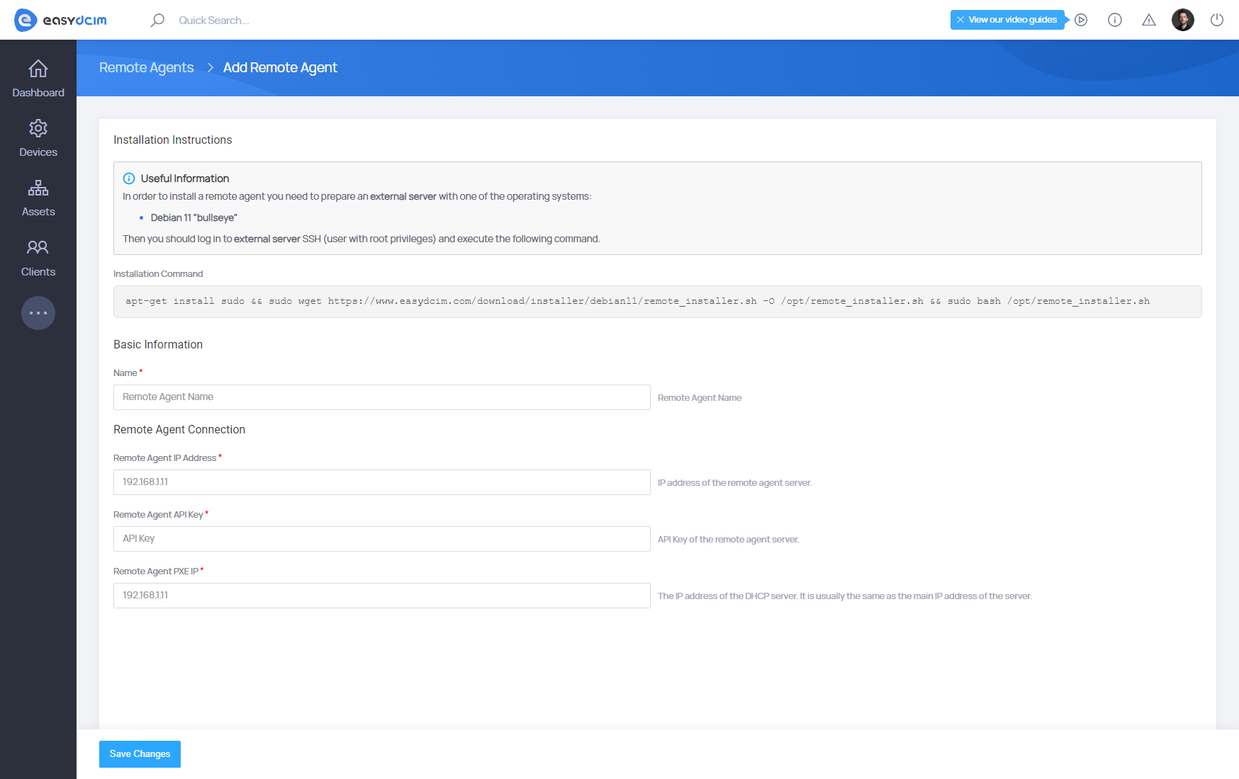 Remote Agent Deployment Guide - EasyDCIM Documentation