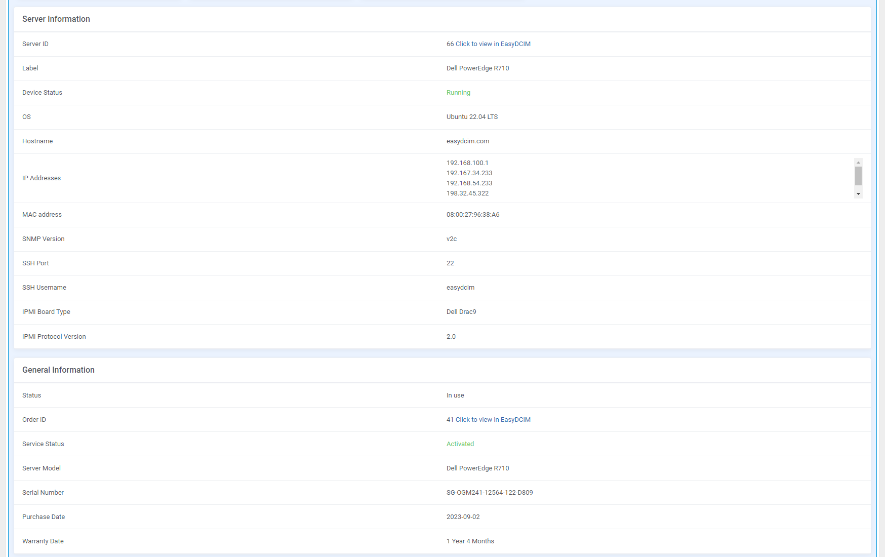 EasyDCIM Dedicated Servers For HostBill Module - Screenshot 12