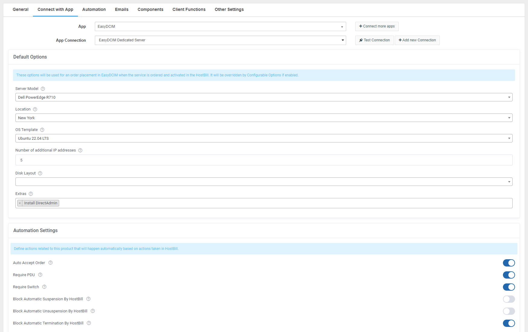 EasyDCIM Dedicated Servers For HostBill Module - Screenshot 17