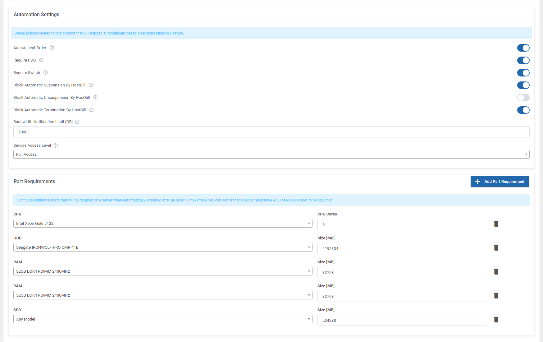 EasyDCIM Dedicated Servers For HostBill Module - Screenshot 18