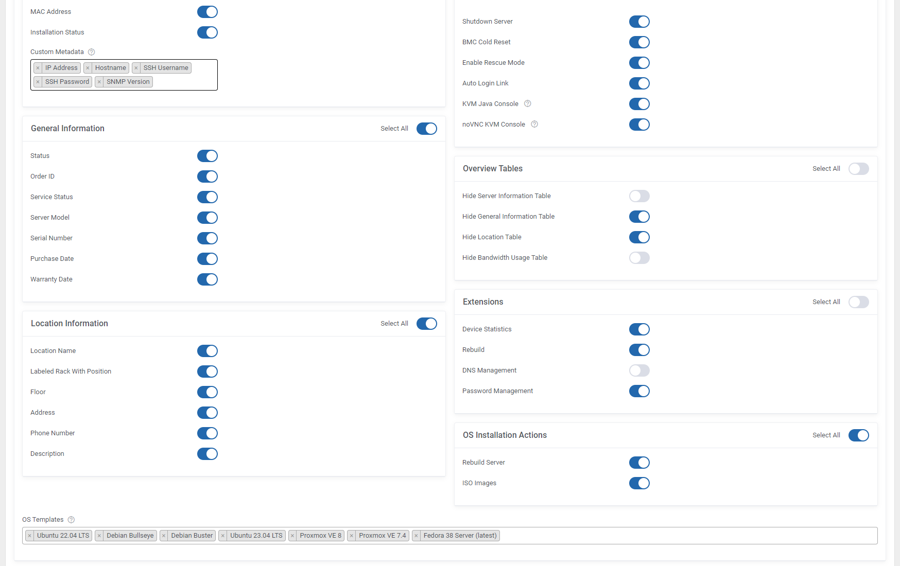 EasyDCIM Dedicated Servers For HostBill Module - Screenshot 20