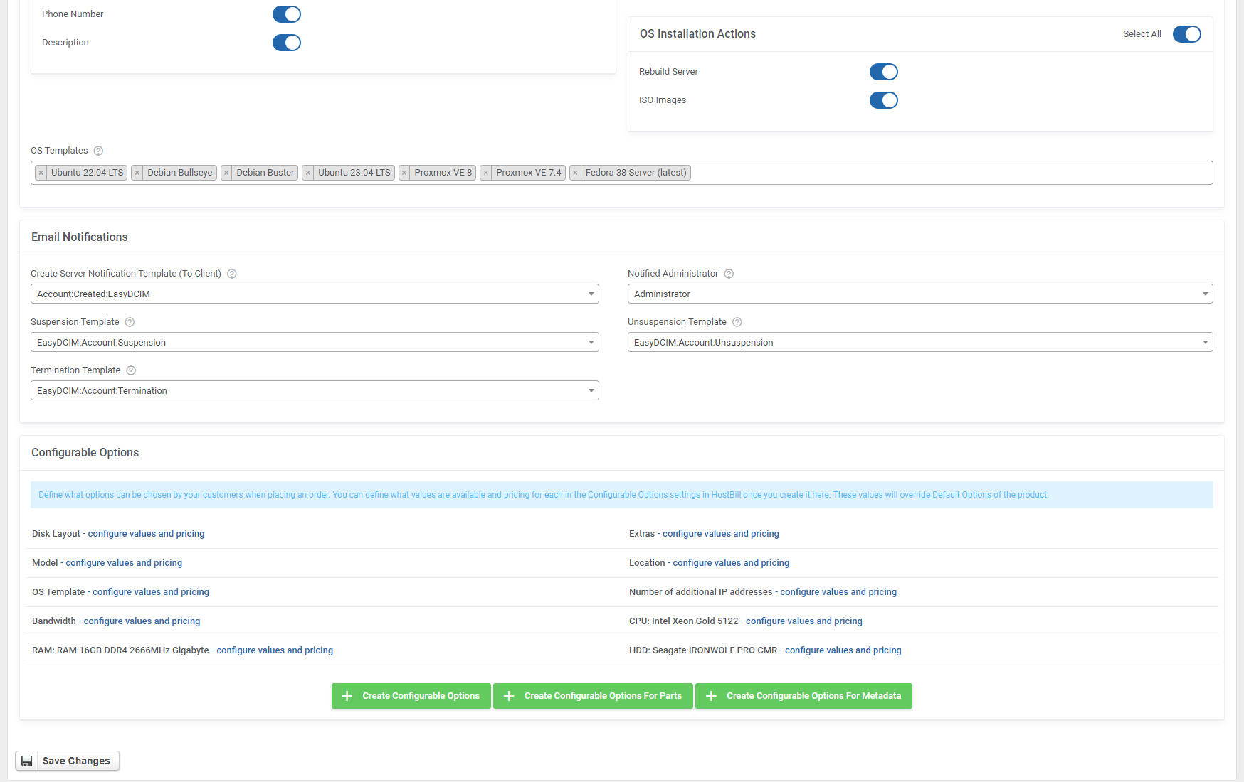 EasyDCIM Dedicated Servers For HostBill Module - Screenshot 21