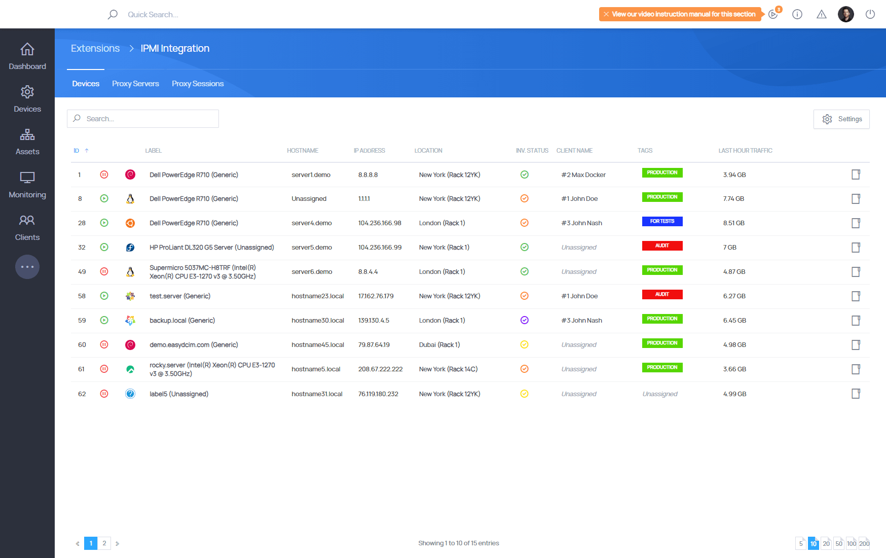 IPMI Integration For EasyDCIM Extension - Screenshot 1