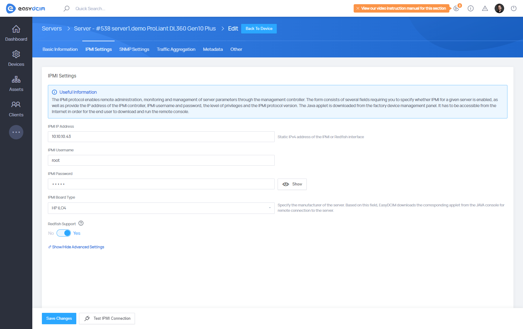 IPMI Integration For EasyDCIM Extension - Screenshot 5