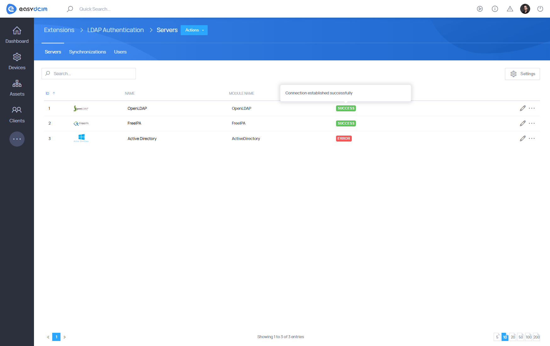 LDAP Authentication For EasyDCIM Extension - Screenshot 3