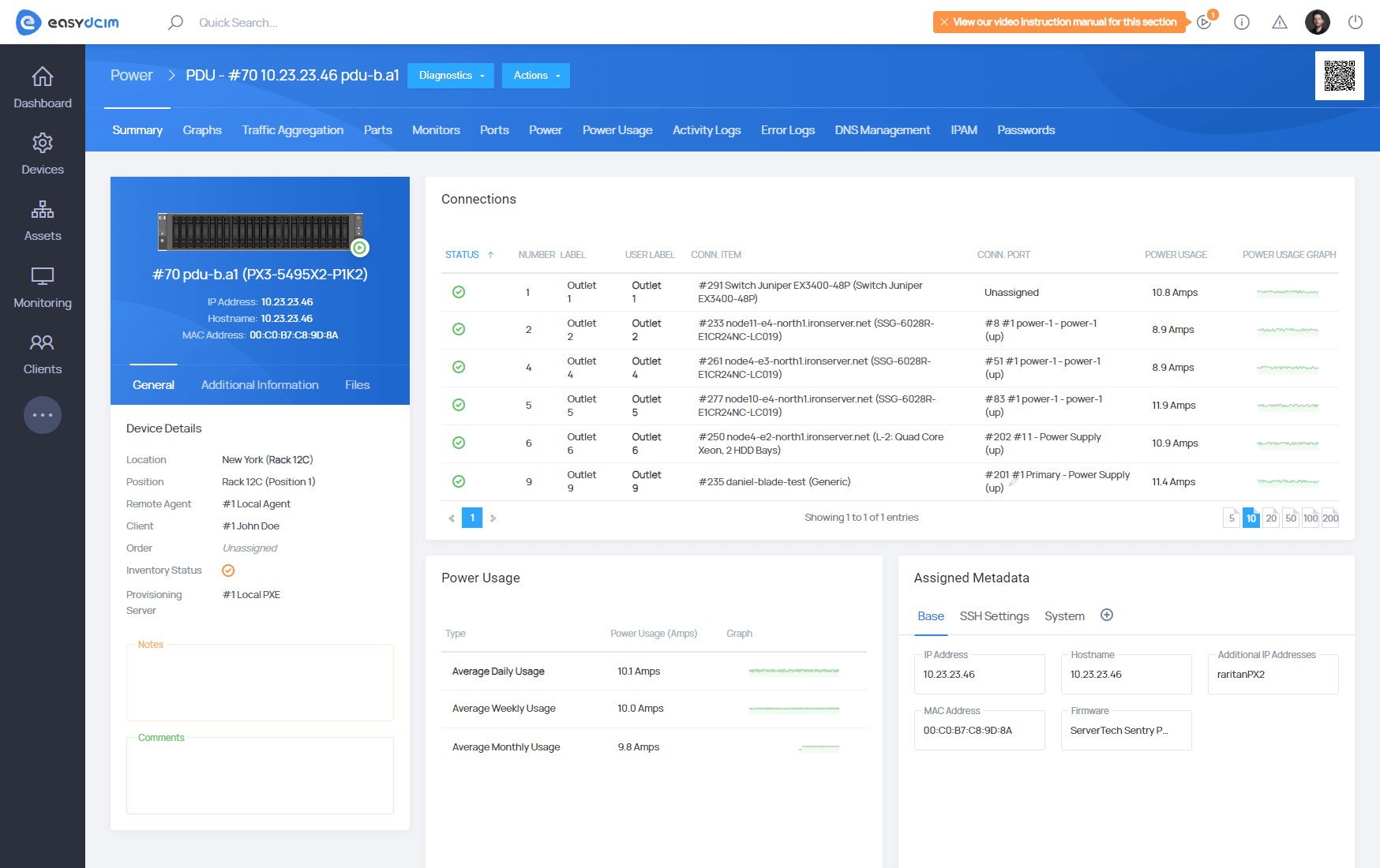 PDU Management For EasyDCIM Extension - Screenshot 5